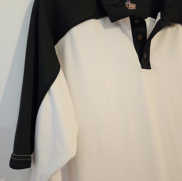 Russell Athletic Black and White Polo Shirt Classic Design XXL - Picture 5 of 9